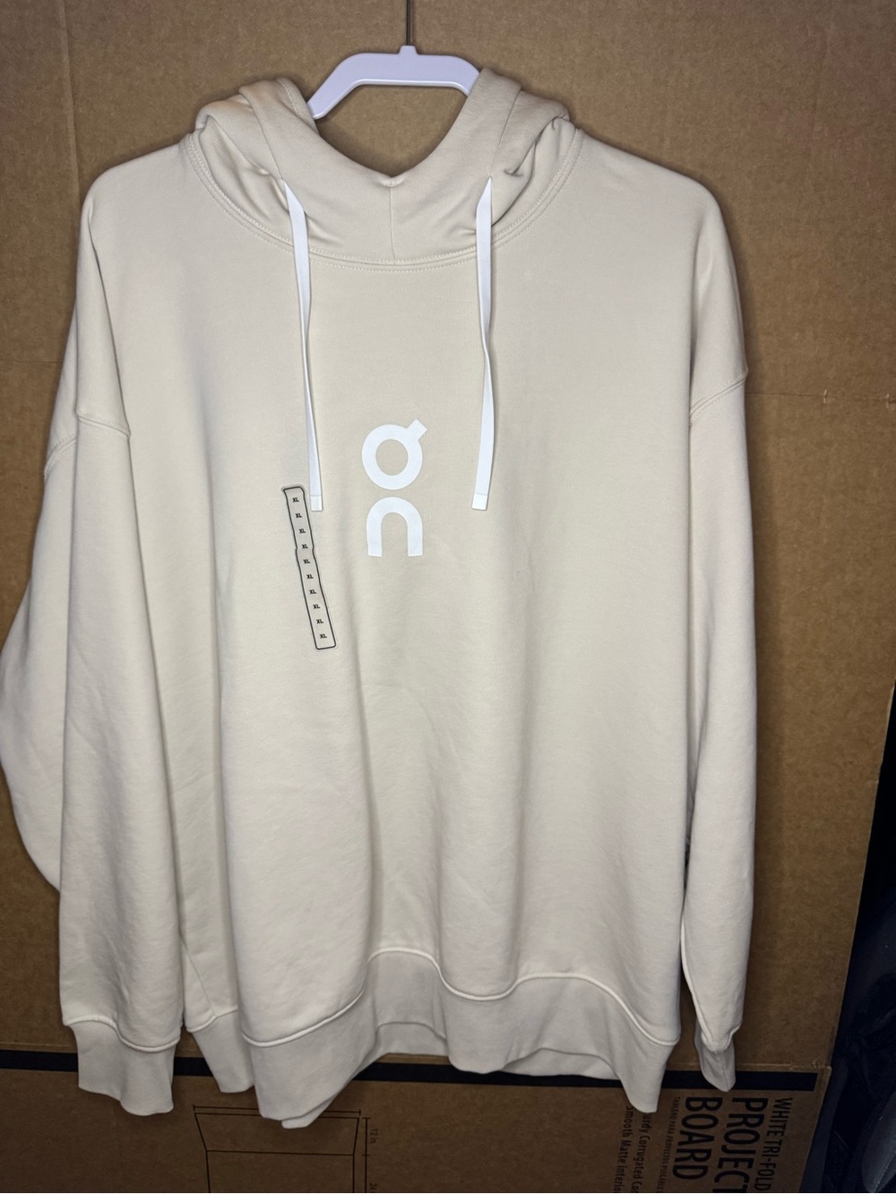 On Running Men's Hoodie in Light Beige